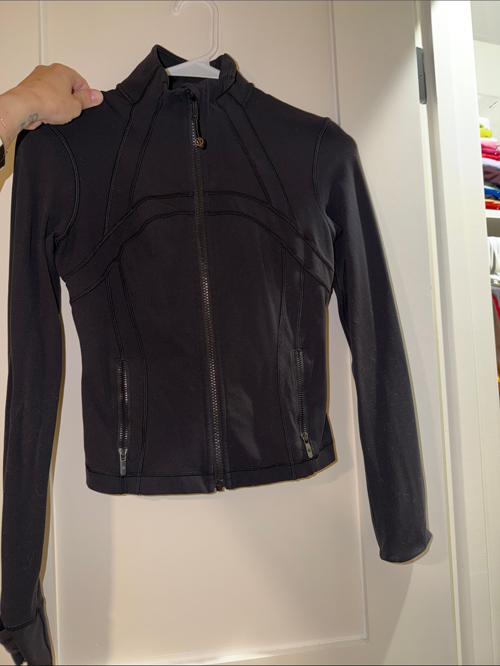 lululemon black cropped define